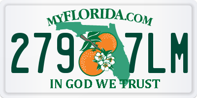 FL license plate 2797LM