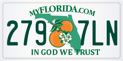 FL license plate 2797LN