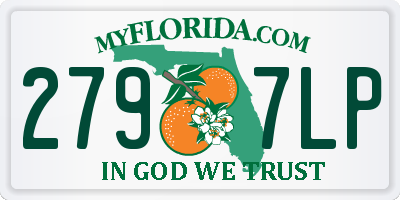 FL license plate 2797LP
