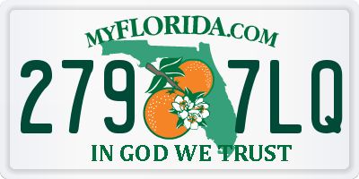 FL license plate 2797LQ