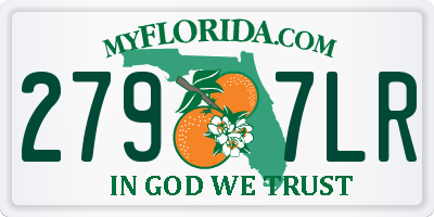 FL license plate 2797LR