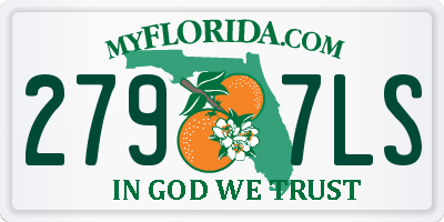 FL license plate 2797LS