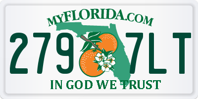 FL license plate 2797LT