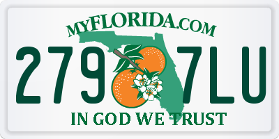 FL license plate 2797LU