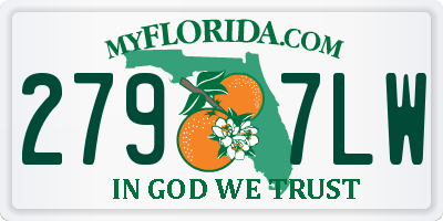 FL license plate 2797LW