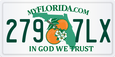 FL license plate 2797LX