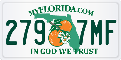 FL license plate 2797MF