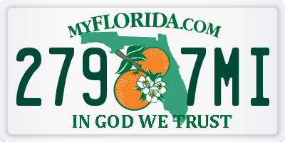 FL license plate 2797MI