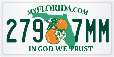 FL license plate 2797MM