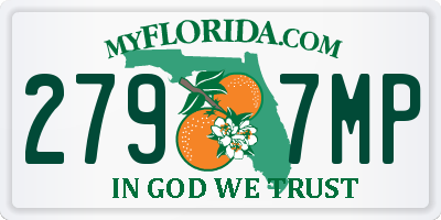 FL license plate 2797MP