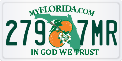 FL license plate 2797MR