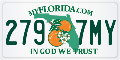 FL license plate 2797MY