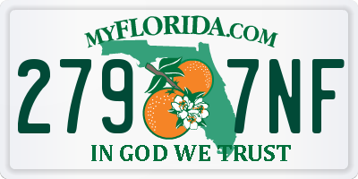 FL license plate 2797NF