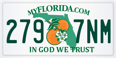 FL license plate 2797NM