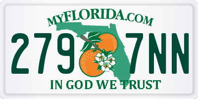 FL license plate 2797NN