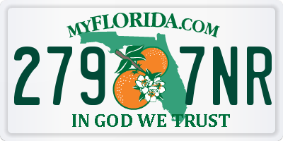 FL license plate 2797NR