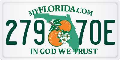 FL license plate 2797OE
