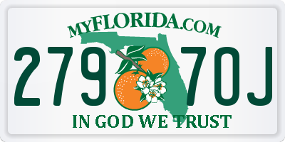 FL license plate 2797OJ