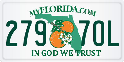 FL license plate 2797OL