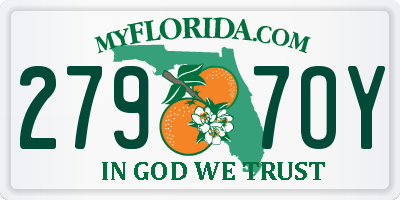 FL license plate 2797OY