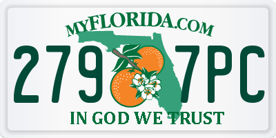 FL license plate 2797PC