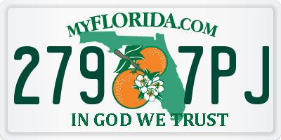 FL license plate 2797PJ