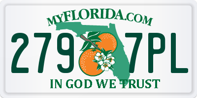 FL license plate 2797PL