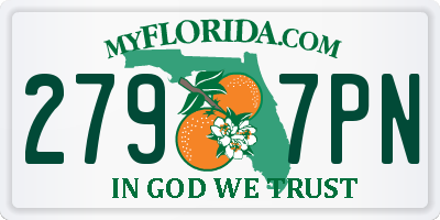 FL license plate 2797PN