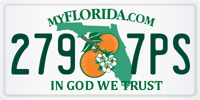 FL license plate 2797PS