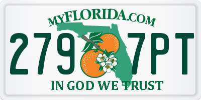FL license plate 2797PT