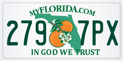 FL license plate 2797PX