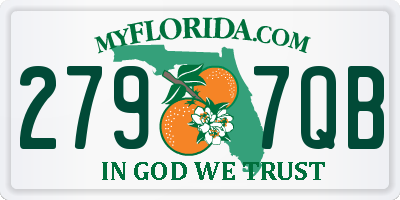 FL license plate 2797QB