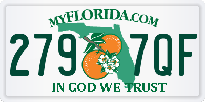 FL license plate 2797QF