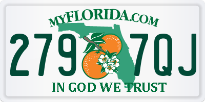 FL license plate 2797QJ