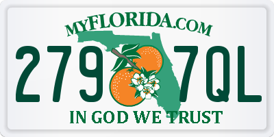 FL license plate 2797QL