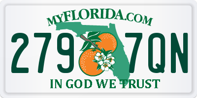 FL license plate 2797QN