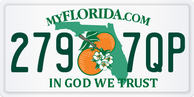 FL license plate 2797QP
