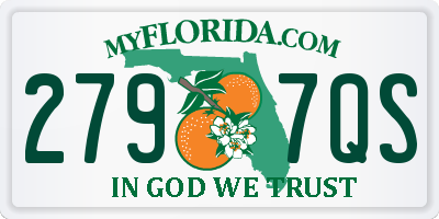 FL license plate 2797QS
