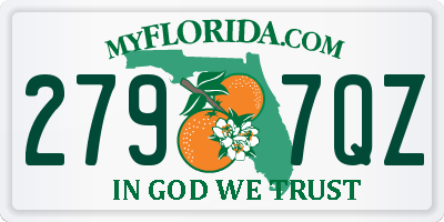 FL license plate 2797QZ