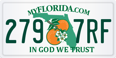 FL license plate 2797RF