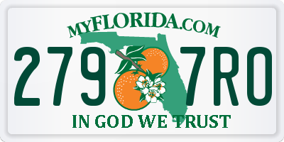 FL license plate 2797RO