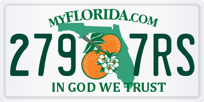 FL license plate 2797RS
