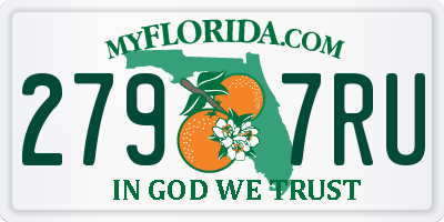 FL license plate 2797RU