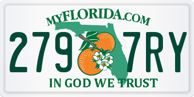 FL license plate 2797RY