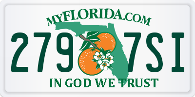 FL license plate 2797SI