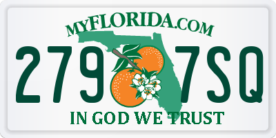 FL license plate 2797SQ