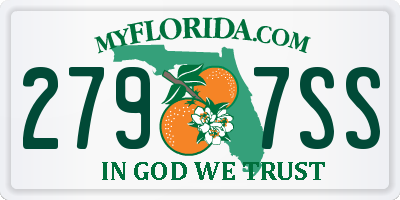 FL license plate 2797SS