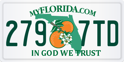 FL license plate 2797TD