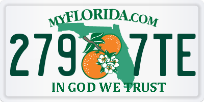 FL license plate 2797TE