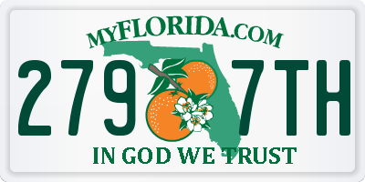 FL license plate 2797TH
